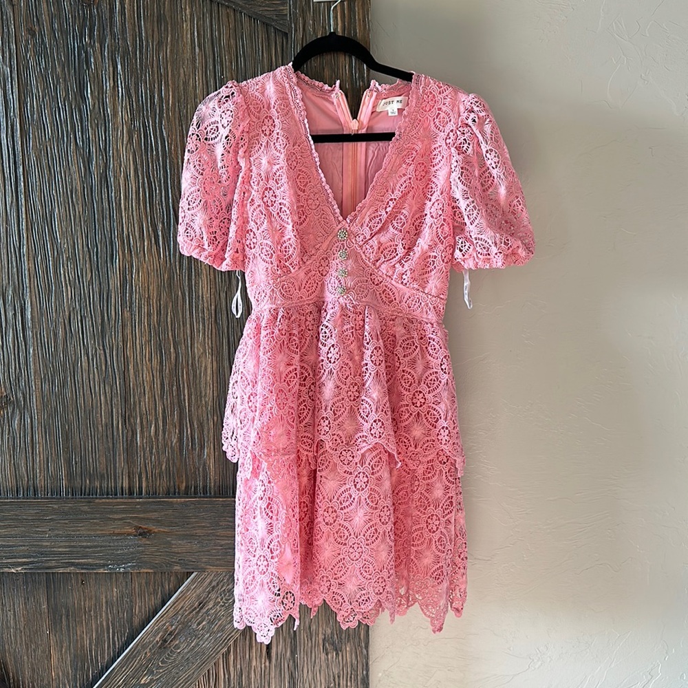 Pink Lace Dress